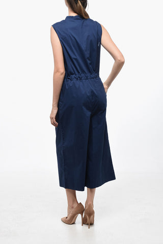 Jumpsuit aus Baumwollpopeline mit Gürtel