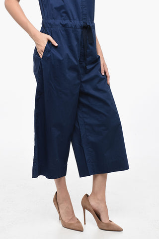 Jumpsuit aus Baumwollpopeline mit Gürtel