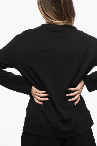 EMPORIO Tech Fabric Sweater with Embossed Logo