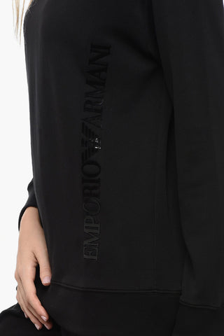 EMPORIO Tech Fabric Sweater with Embossed Logo