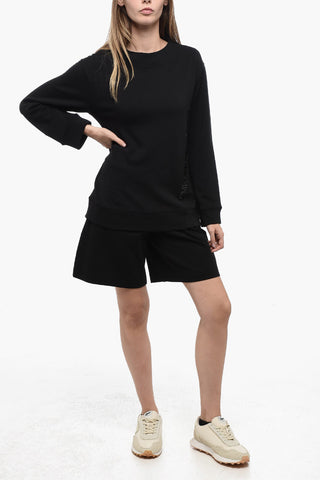EMPORIO Tech Fabric Sweater with Embossed Logo