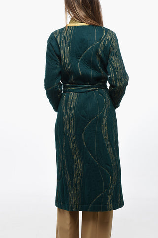 Two-Tone Coat With Belt