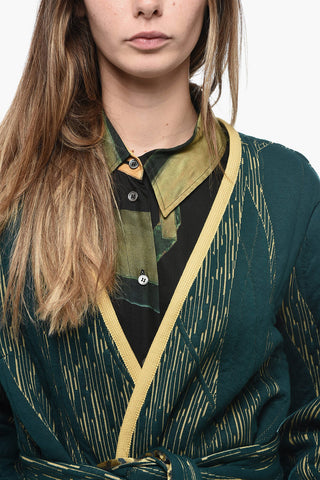 Two-Tone Coat With Belt