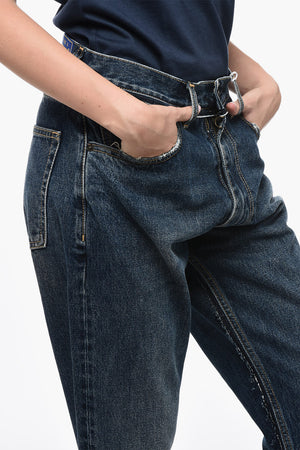 MM8 PENDLETON High-Waist Jeans with Wool Hem