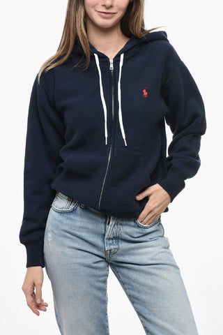 Fleece Cotton Blend Full Zip Hoodie