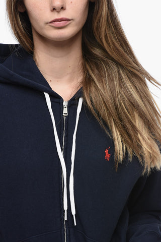 Fleece Cotton Blend Full Zip Hoodie