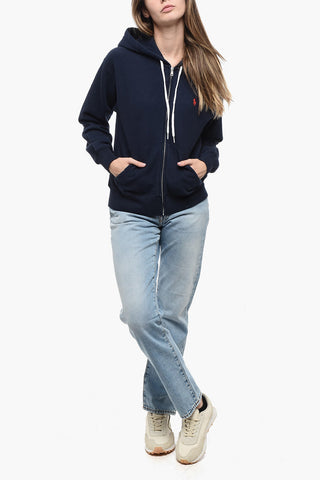 Fleece Cotton Blend Full Zip Hoodie