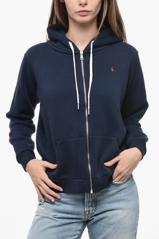 Fleece Cotton Blend Full Zip Hoodie