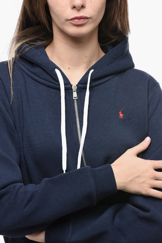 Fleece Cotton Blend Full Zip Hoodie