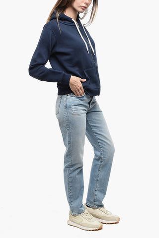 Fleece Cotton Blend Full Zip Hoodie