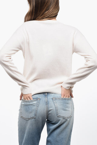 Lurex Detailing Sweater with Geometric Motif