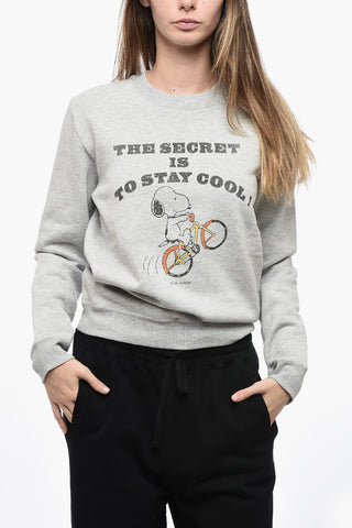 Fleeced Cotton STAY COOL Crew Neck Sweatshirt