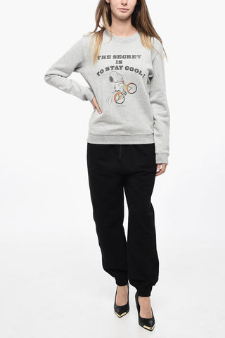 Fleeced Cotton STAY COOL Crew Neck Sweatshirt