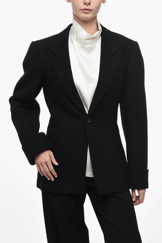Single-Breasted Blazer with Lapels