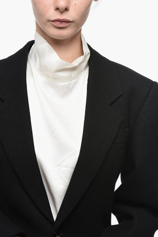 Single-Breasted Blazer with Lapels