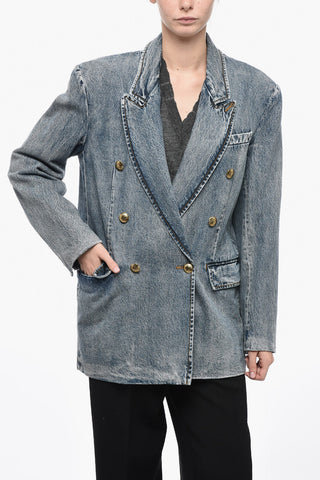 Denim Double-Breasted LUMINOSITY Blazer