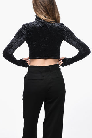 Long Sleeved Velvet Top