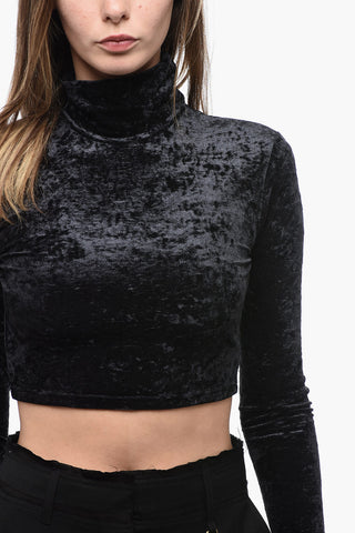 Long Sleeved Velvet Top