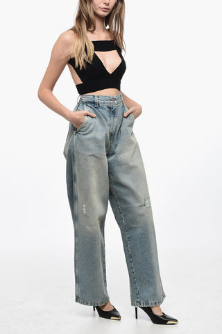 Jeans Lavaggio Chiaro con Gamba Ampia