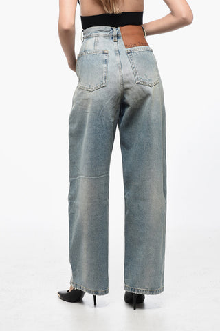 Jeans Lavaggio Chiaro con Gamba Ampia