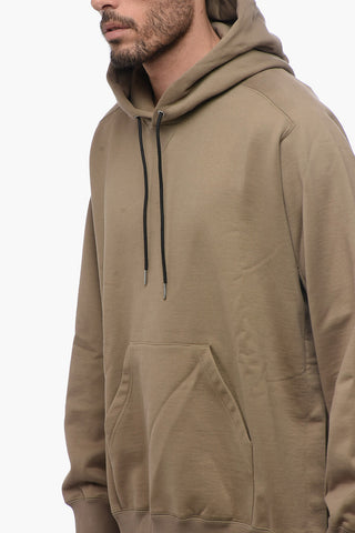 Brushed Cotton Sweatshirt with Side Slit