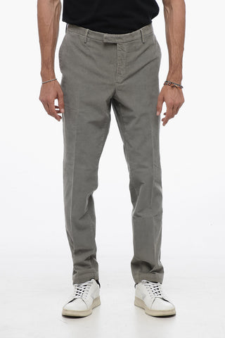 Pantaloni Chino in Velour a Coste