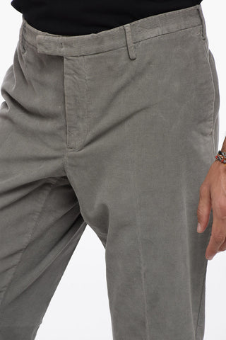 Pantaloni Chino in Velour a Coste
