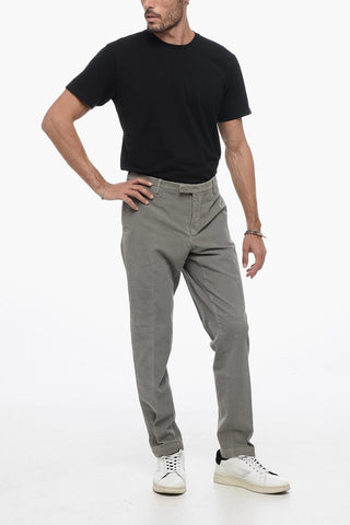 Pantaloni Chino in Velour a Coste