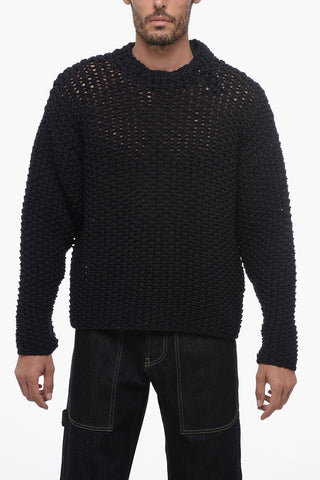 Pullover Girocollo MARINA con Deisgn Crochet