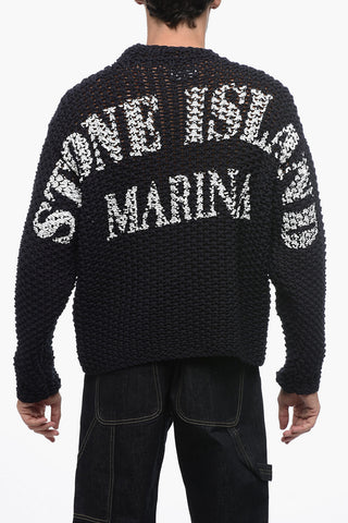 Pullover Girocollo MARINA con Deisgn Crochet
