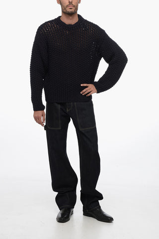 Pullover Girocollo MARINA con Deisgn Crochet