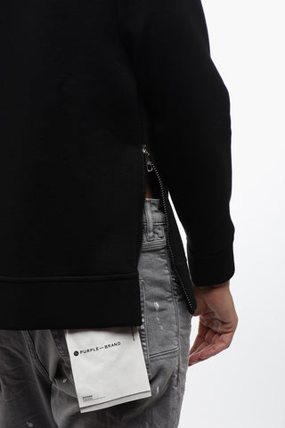 Contrast Printed Crew-neck Sweatshirt