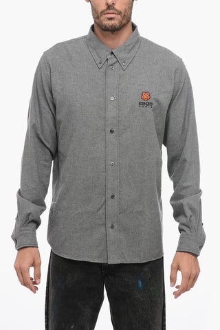 Button-Down BOKE FLOWER Shirt With Embroidered Logo
