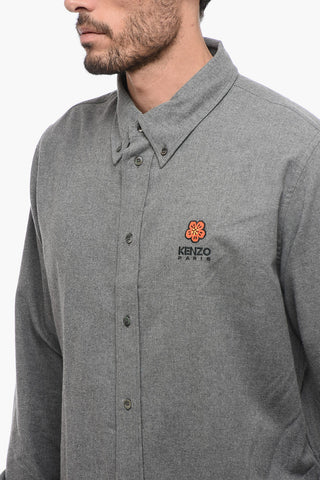 Button-Down BOKE FLOWER Shirt With Embroidered Logo