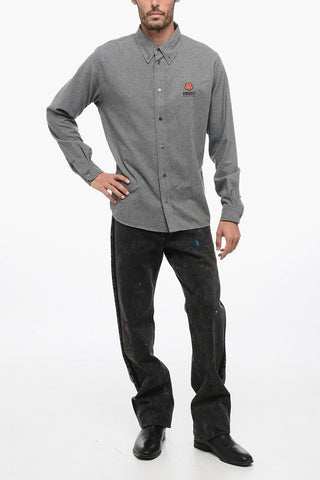 Button-Down BOKE FLOWER Shirt With Embroidered Logo