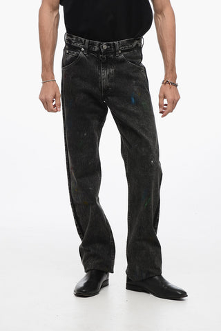 MM1 Stone Washed Denims with Paint Effect Details 23cm
