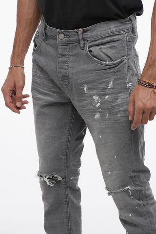 Low-Waist Distressed slim Fit Jeans 16cm