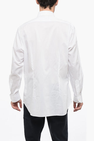 Cotton Poplin Shirt with Classic Collar