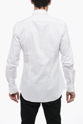 Spread Collar Poplin Cotton Slim Fit Shirt