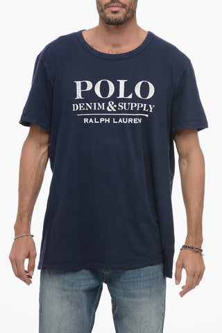 Crew Neck DENIM & SUPPLY Cotton T-Shirt