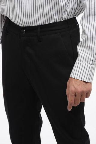 Stretch Wool JOGGY MAN Pants with Elastic Waistband