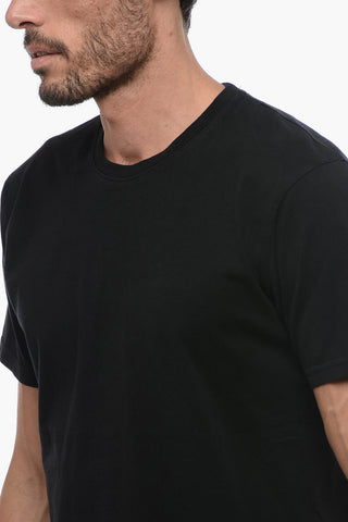 Solid Color Cotton Crew-neck T-shirt