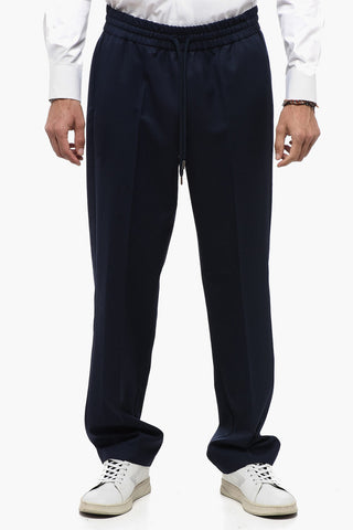 Straight Leg Pants with Elastic Waistband