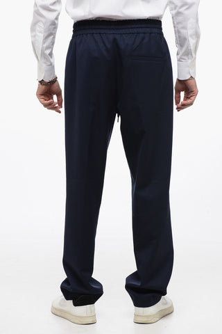 Straight Leg Pants with Elastic Waistband