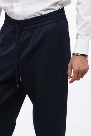 Straight Leg Pants with Elastic Waistband