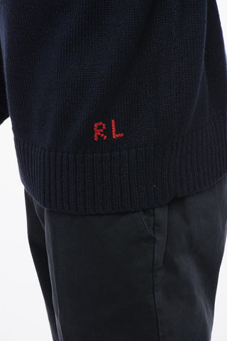 Crewneck Sweatshirt with Embroidered POLO BEAR