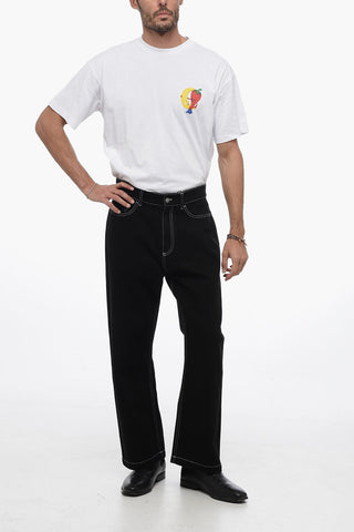 Twill 5 Pockets Pants with Visible Stiching