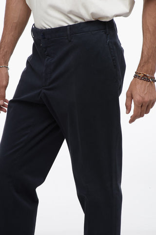 Solid Color Slim Fit Chino Pants