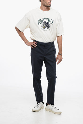 Solid Color Slim Fit Chino Pants