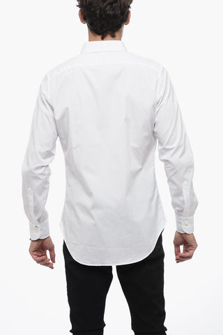 Spread Collar Poplin Cotton Shirt